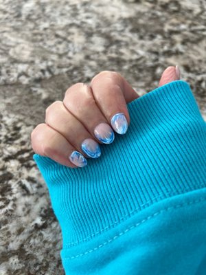 Marble nails by Annie