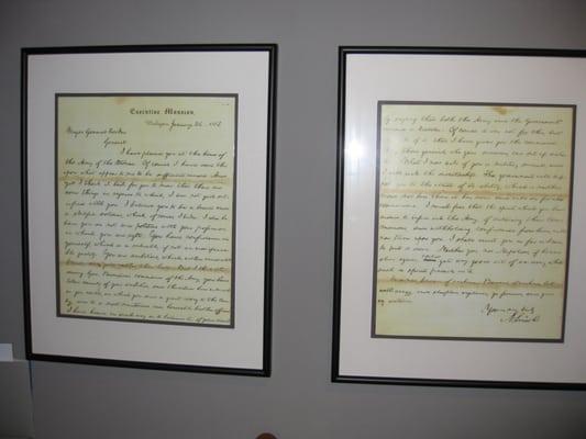 Lincoln's letter of appointment (a copy)