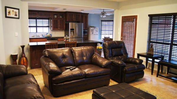 Kitchen Cabinet Remodel, Removed Load Bearing Wall to open Kitchen/Living Room Wall