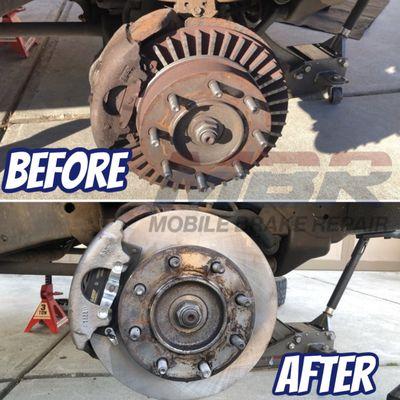 Chevy suburban before and after brake repair