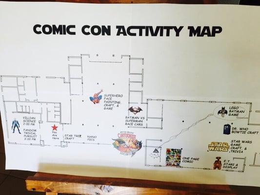 Today's Comic Con map