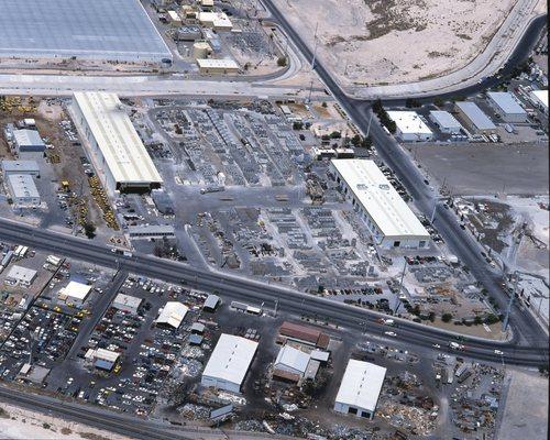 Aerial view of Jensen Precast on Losee Rd. Las Vegas, NV