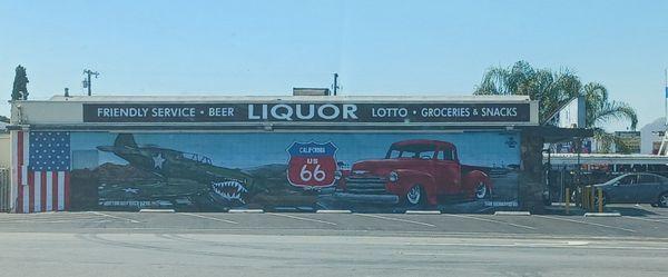 New Route 66 mural at Jimmy's