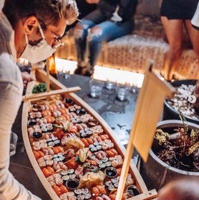 Row Row Row your Sushi Boat!! Katch Me Sushi Beverly Hills Best Sushi Bar