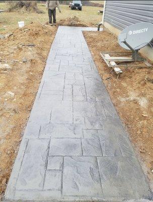 Stamped concrete!