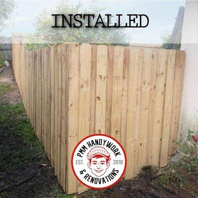 Fence Installed