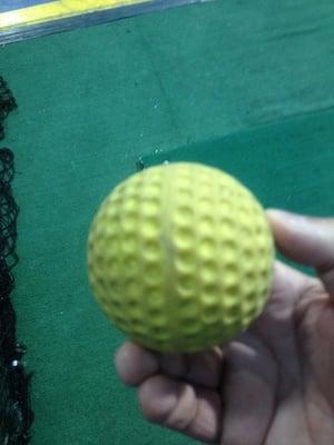 Ball from batting cage