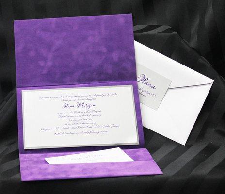 Bat Mitzvah Invitation