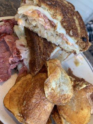 The Rueben and house chips