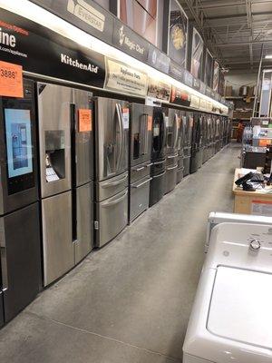 Decent in stock selection of appliances