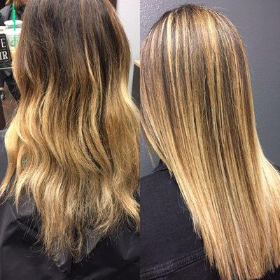 Balayage and highlights!