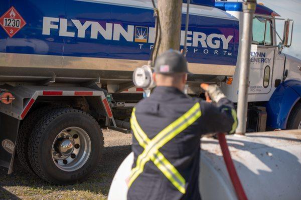 Flynn Energy of Bradford County PA making a delivery.