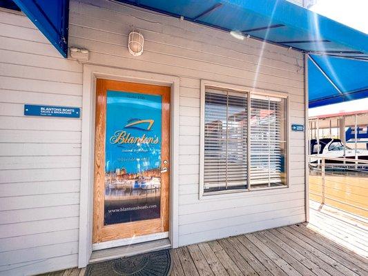 Our office at the Sacramento Riverbank Marina. Right on the water, perfect for test drives!