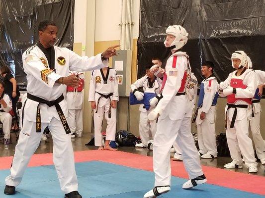 Sparring at Spring Nationals in Sacramento