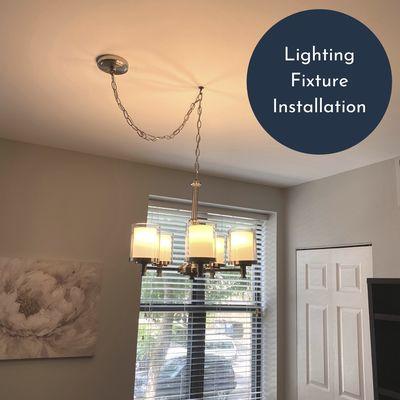 We installed this light fixture in a dining room in Ravenswood