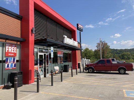 front entrance to gas station