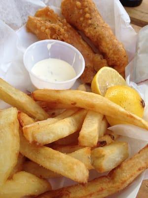 Fish and Chips from the Reef. I started eating them before I remembered to take a picture.