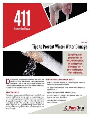 Its been a mild winter thus far but we are in Michigan. Be mindful to check around to help prevent a potentially big problem