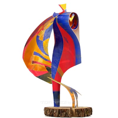 "Skipper" : Monotype Sculpture : 360º vid http://www.tornadi.com/2014/04/skipper-menagerie-series.html