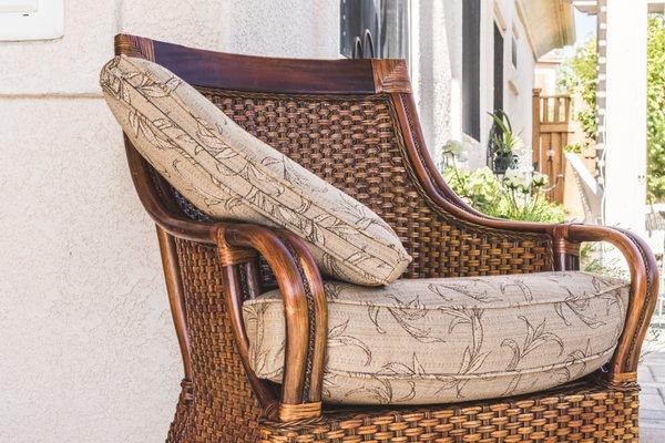 Rattan cushions-detail