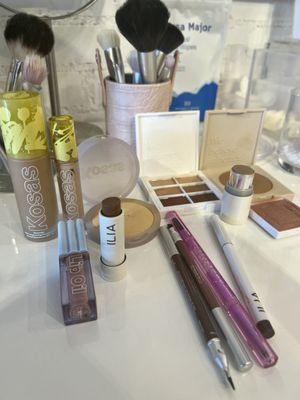 Clean Beauty products used for my Makeup Application Appointment