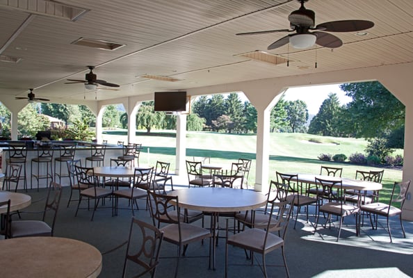 The patio at Colonial is complete with a full bar and TV's for your enjoyment!  Visit us today and take it all in!