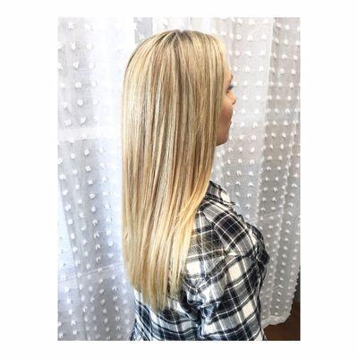 Blonde highlights