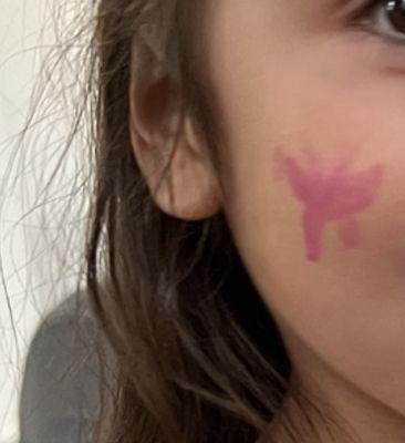 My daughter's "face painting"