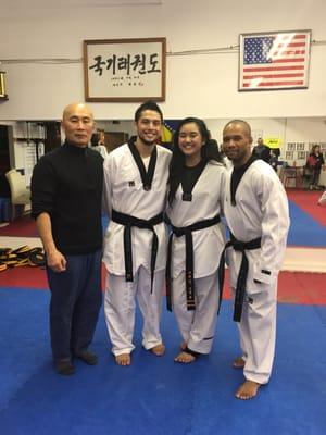 February 12, 2016 Belt testing with Master Lee, instructors Himor, Zoe, and Wheaton