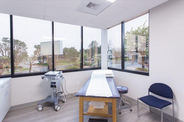 Patient rooms with views for rent.