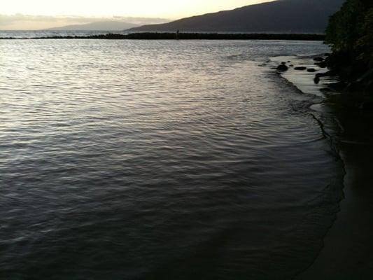 The Education center is on a Hawaiian fishing pond