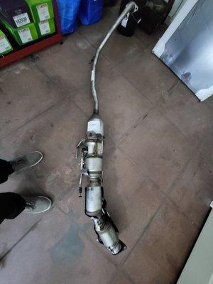 Catalytic converter set up