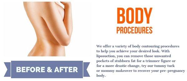 Body Procedures: Tummy Tuck, Mommy Makeover and other body procedures.  https://www.birminghamcosmeticsurgerycenter.com/before-and-after-gal