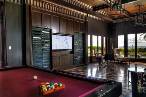 From the front gate to phones, audio, distributed video, CCTV systems, iPad control, Crestron, theater design 561-998-0888 Boca