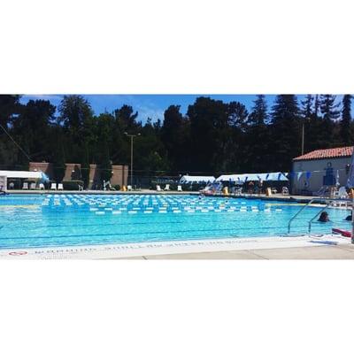 Trefethen pool. The area right in the front you see is the shallow part and the hot tub is all the way in the back.