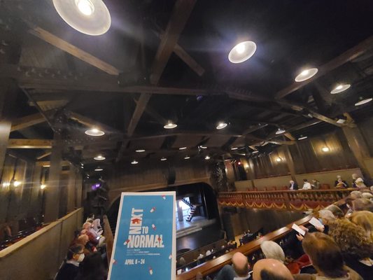 The stage has a nice rustic feel that is true to the theater's 90-year history.