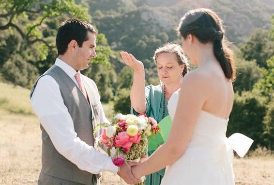 A custom hilltop wedding ceremony