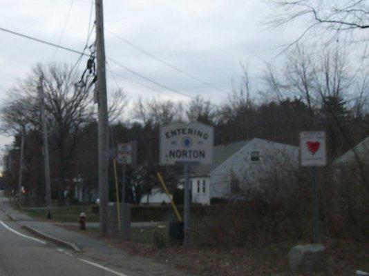 Entering Norton from Attleboro.