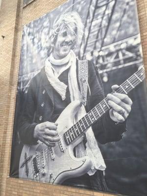 Shreveport music legend Kenny Wayne Shepherd posted on front of Tipitina's!