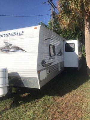 We even wash travel trailers.