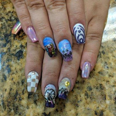 Coachella nails!