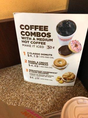 Coffee combos