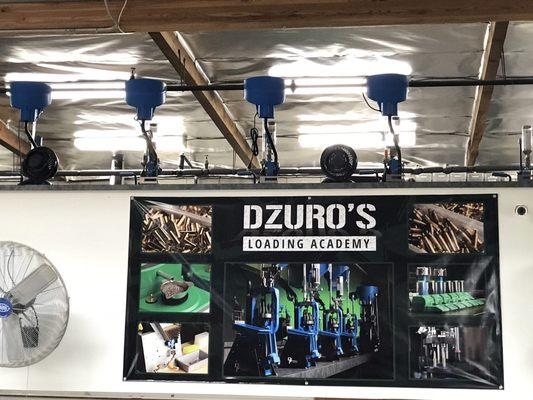 Dzuro's Loading Academy where you can learn about reloading your own ammo with state of the art equipment