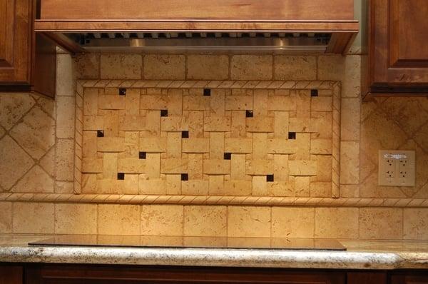 Basket Weave Backsplash