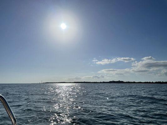 View from back of the boat