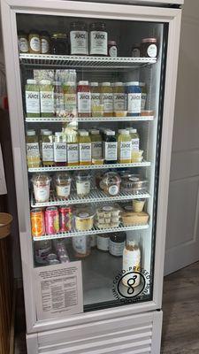 Stocked fridge with other items