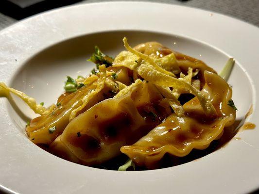 "Sticky" BBQ Pork Dumplings