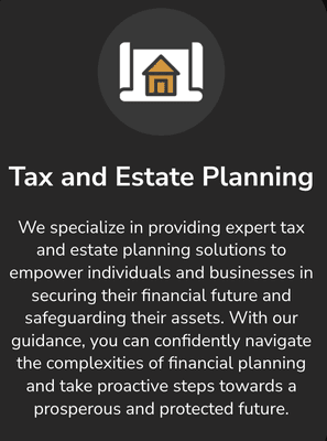 Tax and Estate Planning Services