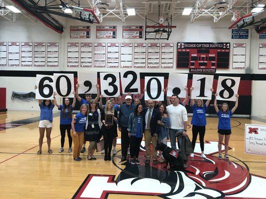 Maine South raises money for Huntington's Disease