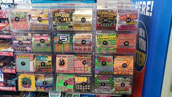 Lottery scratch tickets